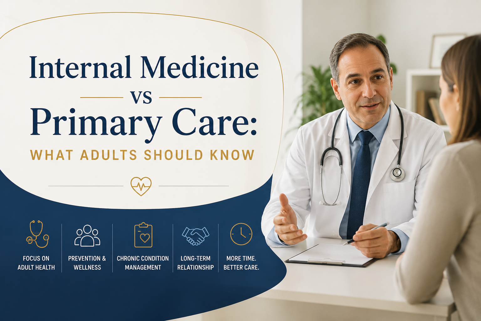 Internal Medicine vs Primary Care: What Adults Should Know